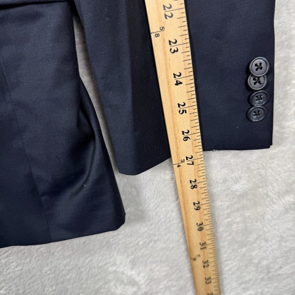 Joseph Abboud Mens 42L Blazer Jacket Navy Blue 100% Wool Casual Lightweight - Picture 11 of 15